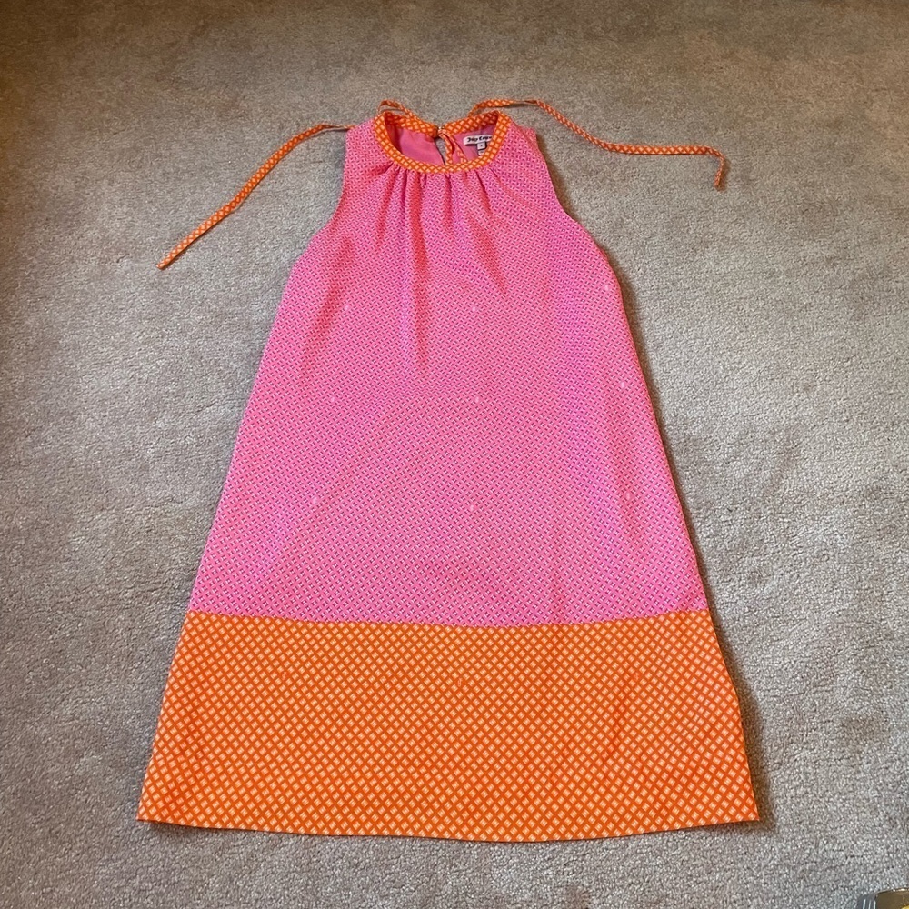 Juicy Couture mini sleeveless pink and orange dress​​​